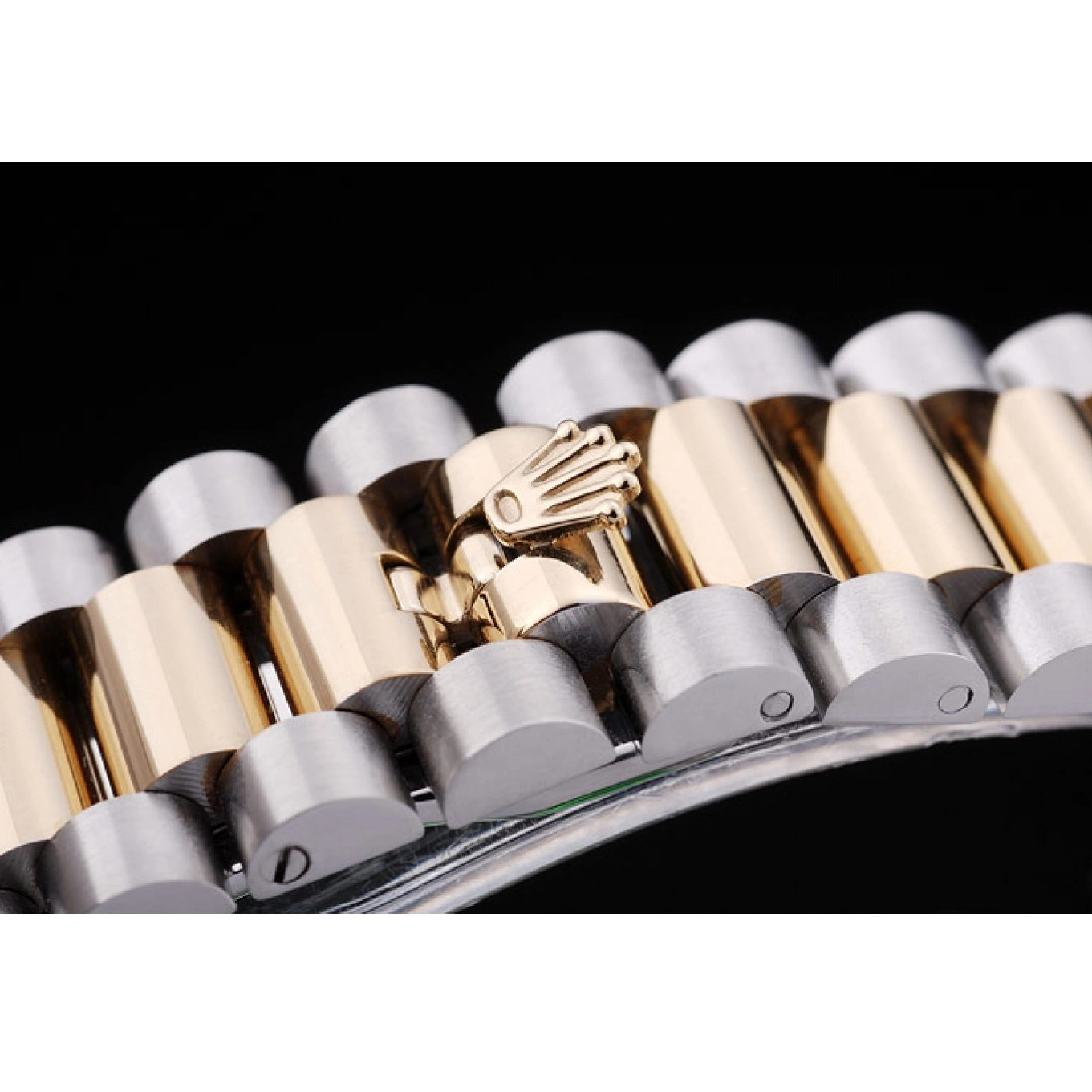 AAA replica watch Dial Gold Bezel Datejust Rolex Ribbed 7479 Grey 0511
